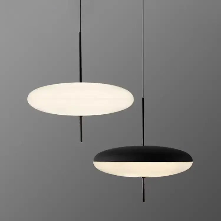 Modern simple bar restaurant lighting, designer decorative led flying saucer light design art bedroom