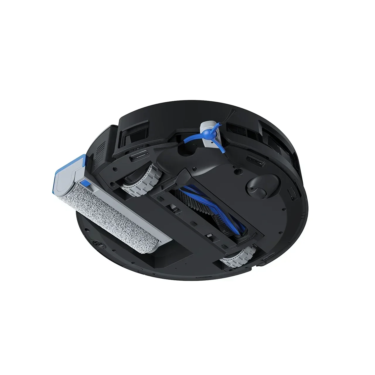 روبوت تنظيف الأرضيات الأسطوانية Ecovacs X8pro plus مع كنس ومسح مدمج، وتنظيف أوتوماتيكي بالكامل