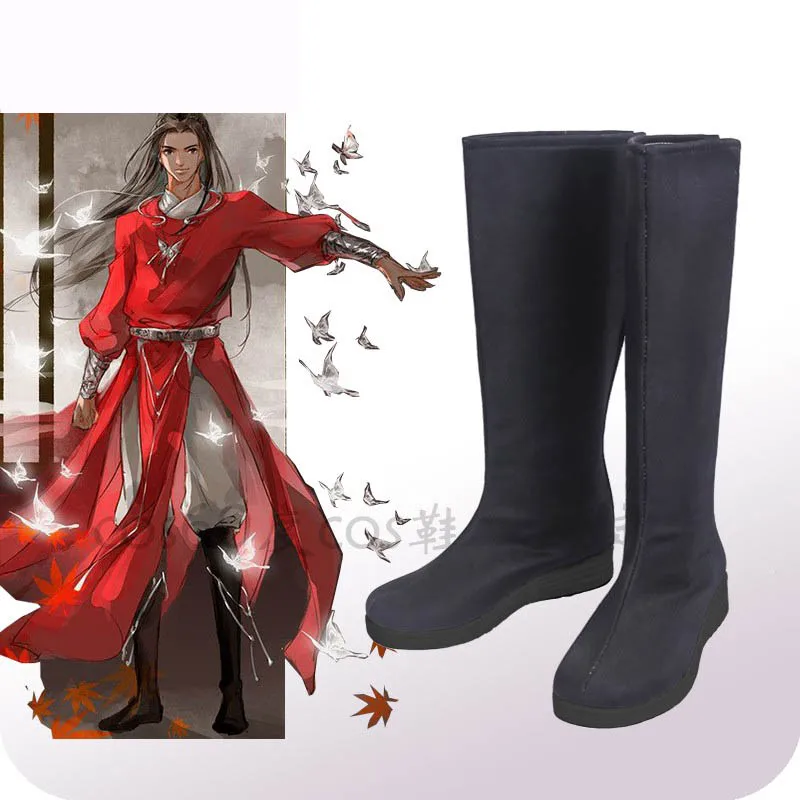 أنيمي تيان غوان Ci فو هوا تشنغ شيه ليان تأثيري أحذية الأحذية القديمة زي النساء الرجال الأحذية مخصص