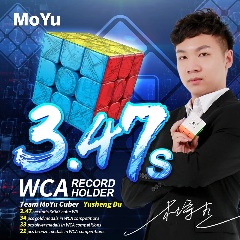 Magic Cube MoYu 3x3x3 Puzzle Wholesale 3x3 Magico Cubo Stickerless Professional Speed Cubing Player Game Logic Fidget Logic Toys