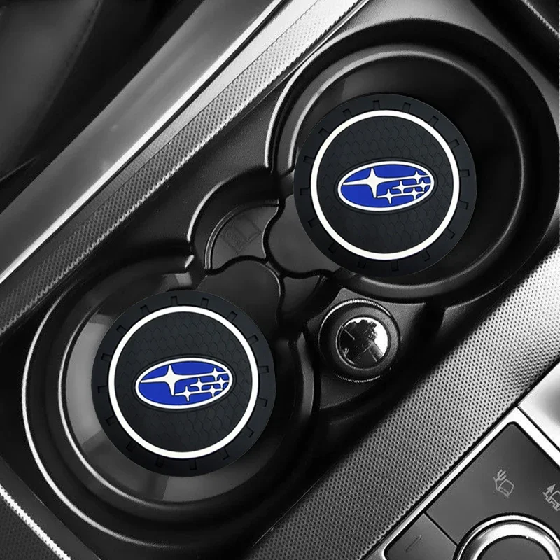 سيارة كوستر كوب ماء زجاجة حامل المضادة للانزلاق وسادة اكسسوارات السيارات لسوبارو فورستر امبريزا Outback ليجاسي Tribecacar WRC XV #6