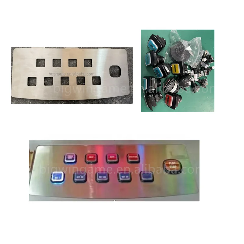 Factory Price Coin Operated Machine Plastic Button for Skill Game Machine and Arcade Machine Control Panel