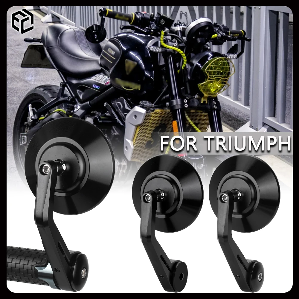

Aluminum Alloy Motorcycle Round Bar End Mirror for Triumph Trident 660 Bonneville T120 T100 Street Twin Scrambler 1200 XC XE 900
