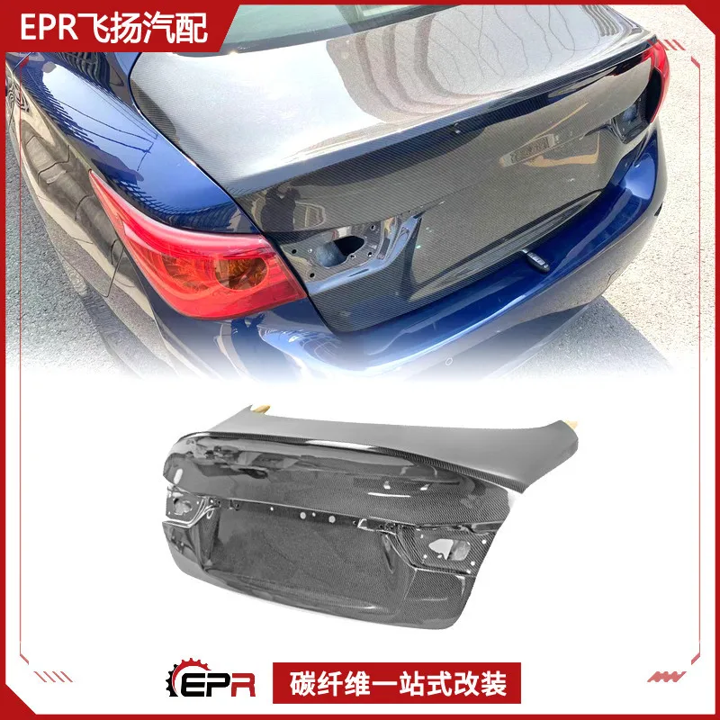 

16-20 Suitable for Infiniti Q50 V37 Carbon Fiber Modification EPA Pressure Tail Cover, Rear Cover