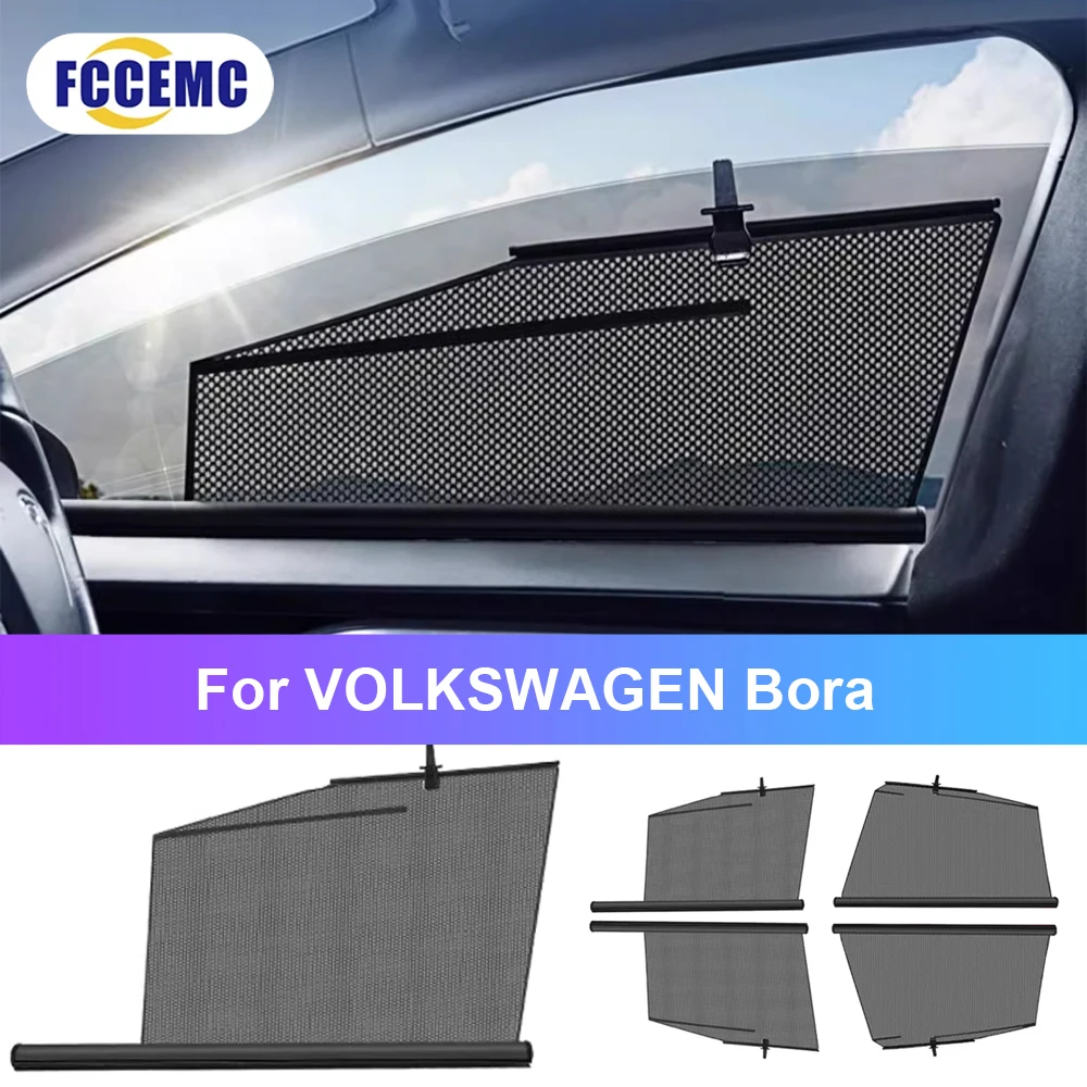 Car Lifting Window Sunshade For VOLKSWAGEN Bora  Car SunShade Front Rear Window Sun protection Parts