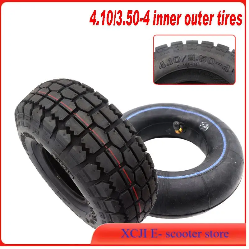 أنبوب داخلي للإطارات عالي الأداء 4.10/3.50-4ATV بأربع عجلات 47cc 49cc مناسب لجميع موديلات الإطارات 3.50-4