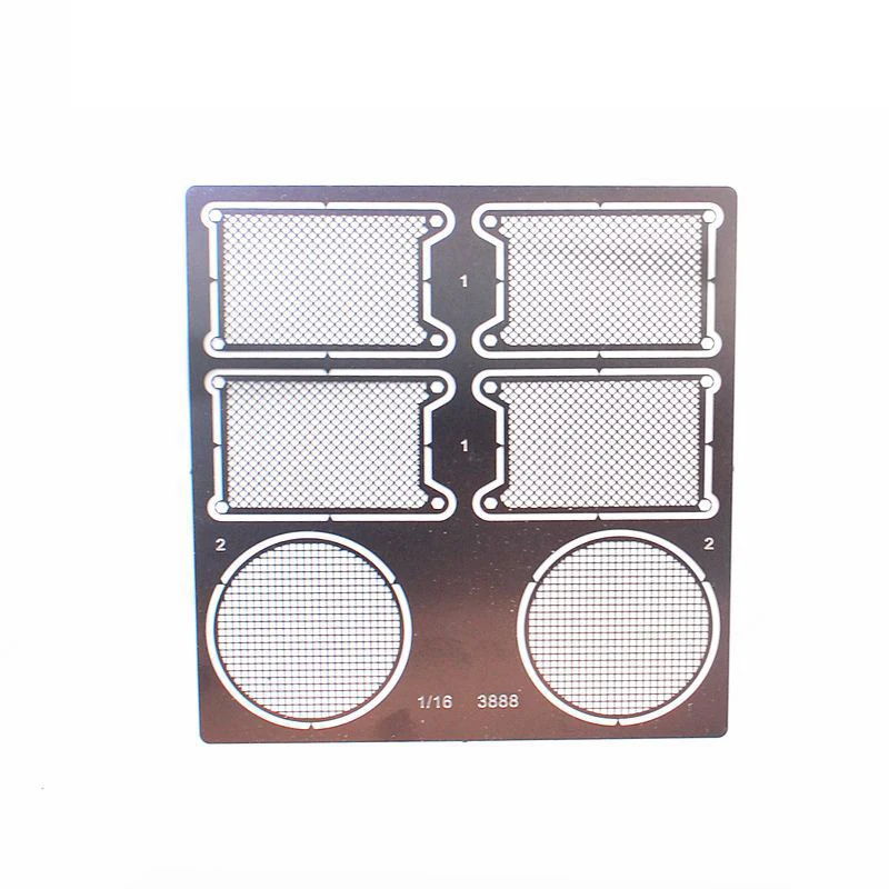 Henglong Tiger Black Panther G Cheetah Tiger King 99A Tank Metal Protective Plate Explosion Proof Mesh Etched Sheet Steel Mesh