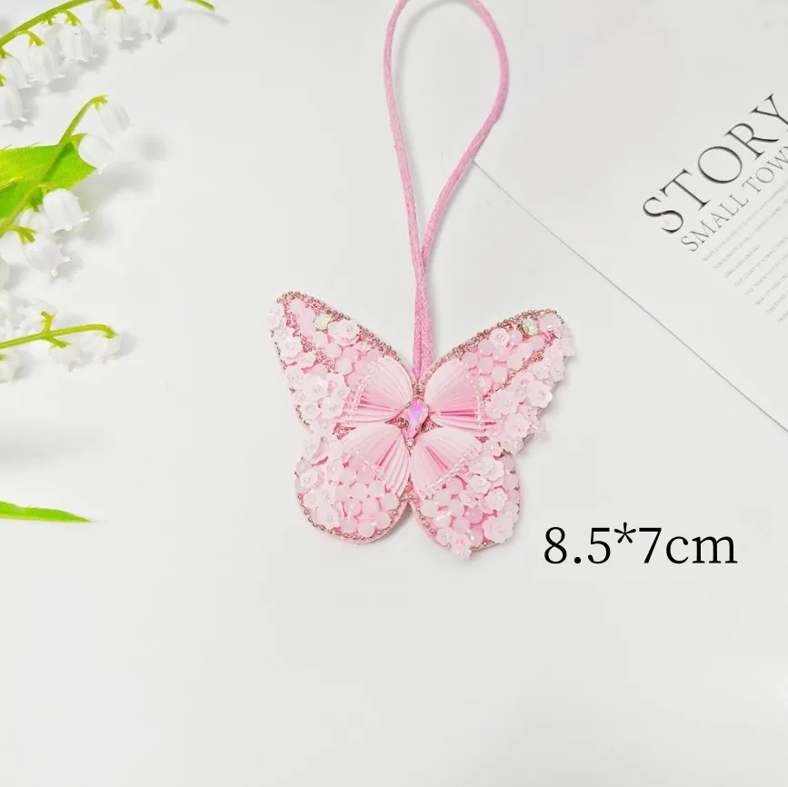 

Bag Handbag Rhinestone Pendant Elegant Coconut Tree Charm Phone Strap Unique Butterfly Charm For Phone Decoration Girls Gifts