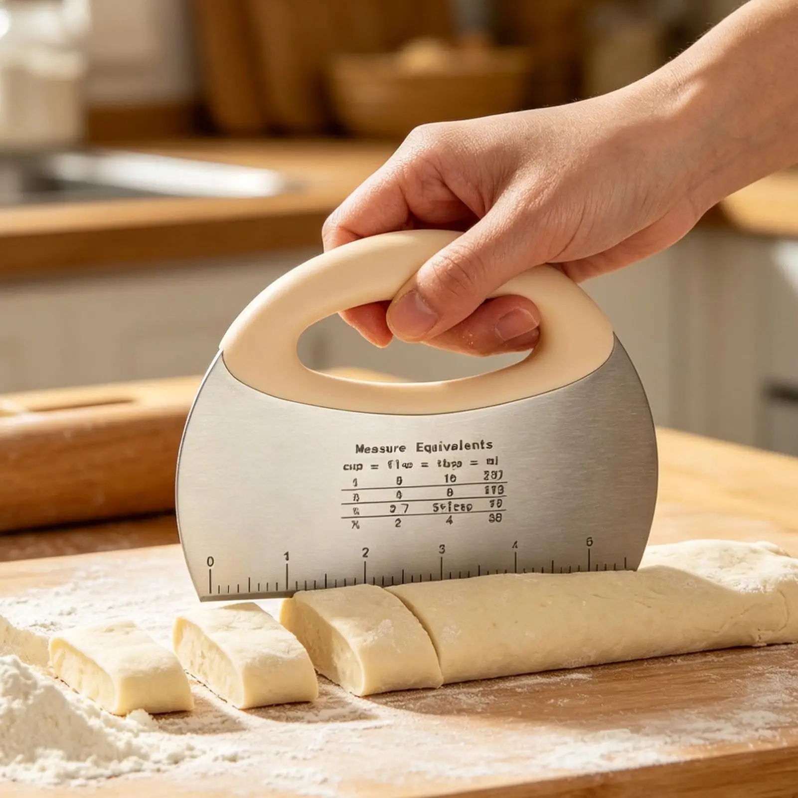Cortador de Massa de Aço Inoxi - Bench Scraper Dough avaliação e preço