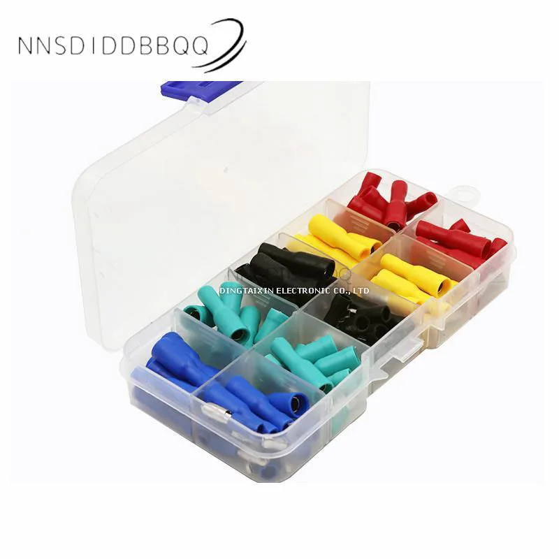 5-Color Bullet Head Wire Male And Female To Connector For Car Connector Quick Cold-Pressing Terminal Plug Type Nose Sleeve 