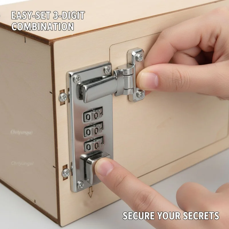 DIY Wooden Password Box for Assembling Code Box Science School Projects Experiment Science Toys STEM Educational Toys Gift
