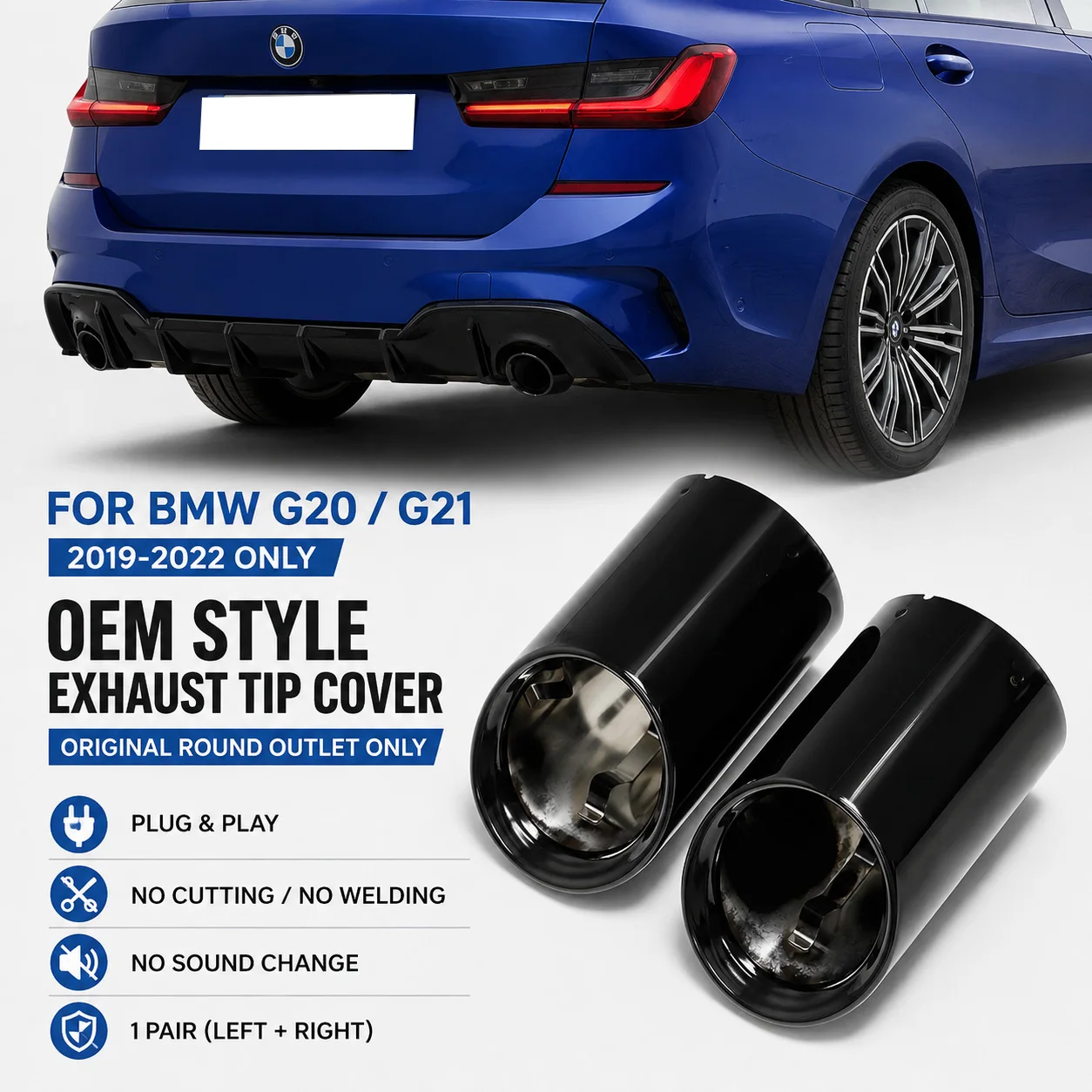 BMW 3シリーズ G20 G21 2019-2022 320i 320d 330i 330e用 OEMスタイル