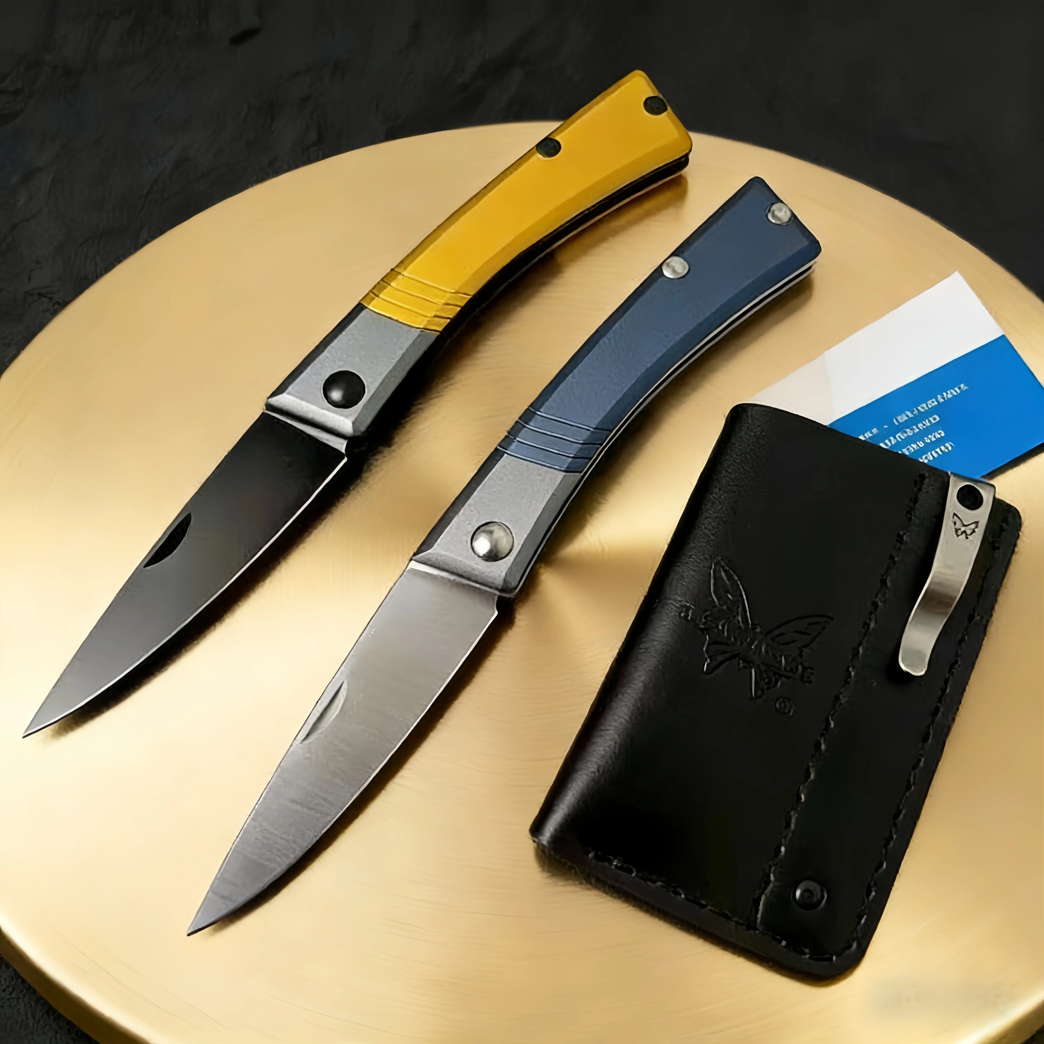 

2026 new BM315 - Compact folding knife, portable pocket knife for travel, aluminum handle utility knife, EDC sharp fruit knife