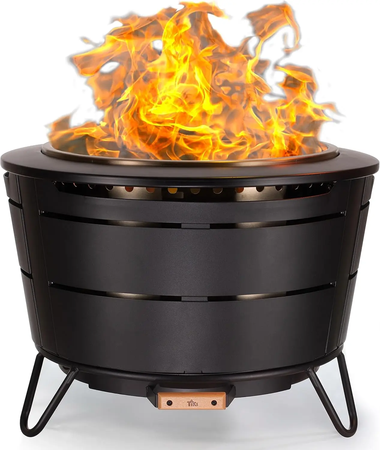 Smokeless 27.5 in.  Reunion Fire Pit, Large Wood Burning Outdoor Fire Pit, Great for Large Gatherings