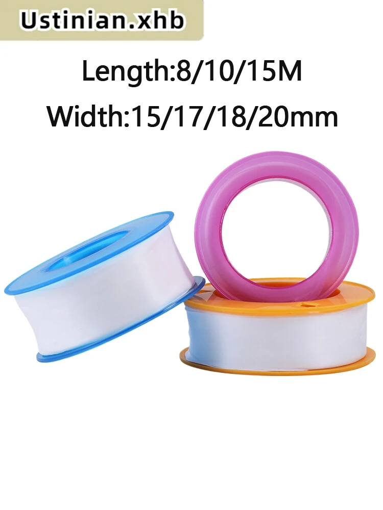 

2/3/5/10/20/50Pcs PTFE Water Pipe Tape Oil-free Sealing Tape Fitting Thread Seal Tape White Pipe Thread Seal Raw Material Tape