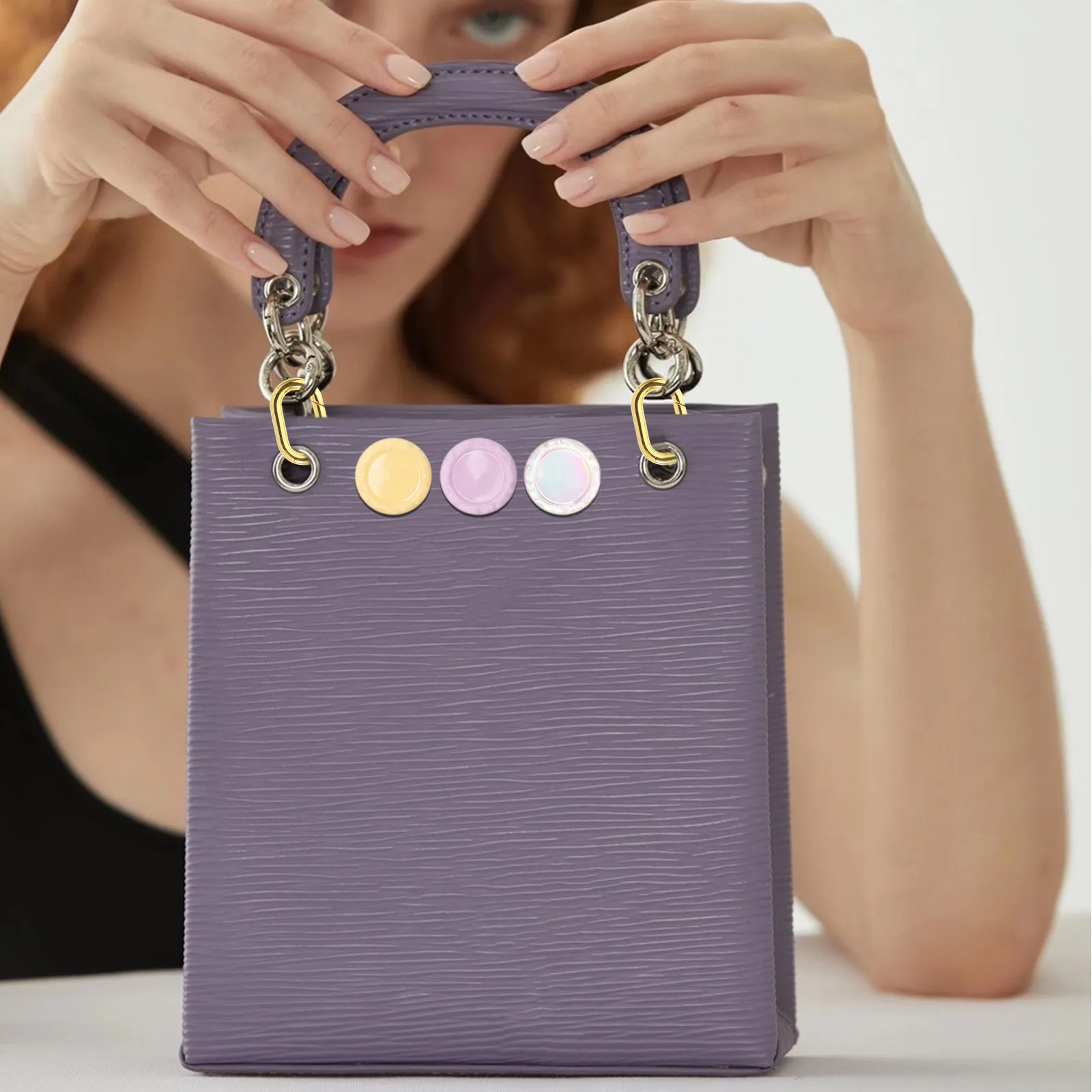 

30Pcs Bright Flatback Round Disc Charms Mini Colorful Phone Case Decorations DIY Hairpin Craft Resin Ornaments Delicate