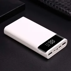 Podwójny USB Micro rodzaj USB C obudowa Power banku 5V DIY 18650 obudowa baterii ładowanie schowek bez baterii