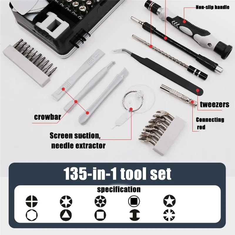 

COFA-Cell Phone Repair Kit Tools Repair Hand Tool Set With Case Computer, Cell Phone, Laptop/Ipad Repair Hand Tool Kit