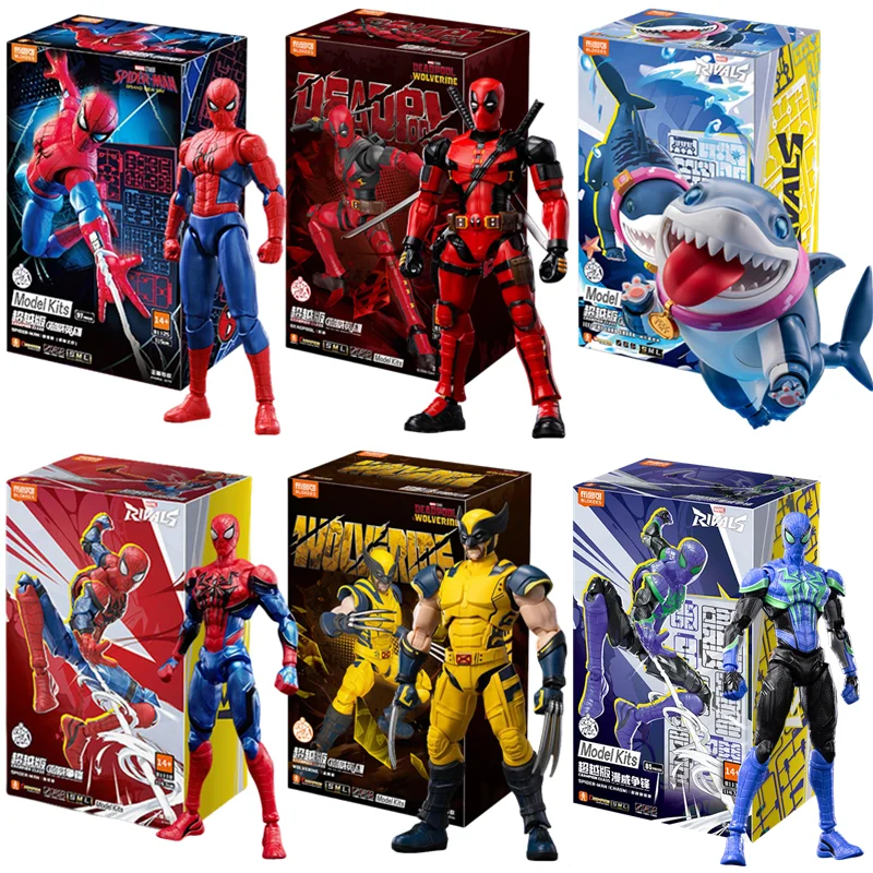 Blokees Deadpool 3 Wolverine Actionfiguren Spider-Man Filmversion Deadpool & Freunde Serie Sammelfiguren Geschenk für Erwachsene