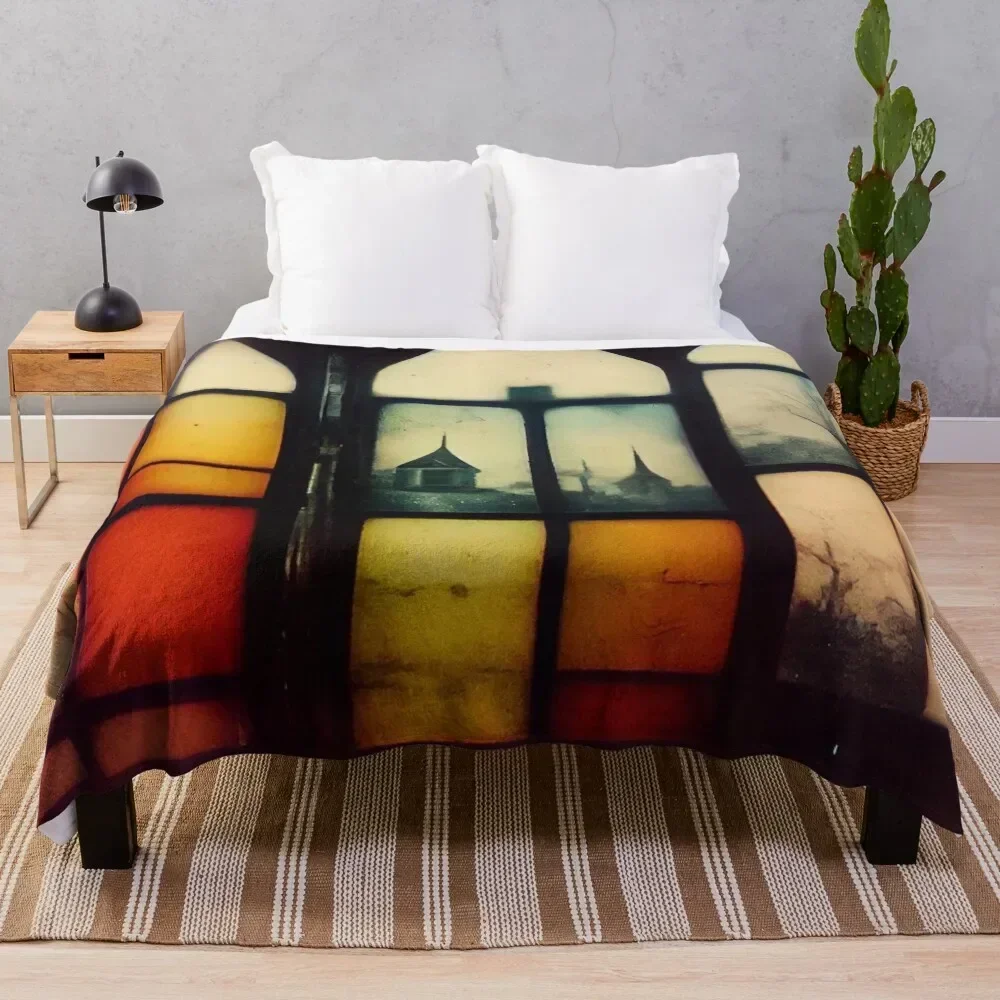 

Memories in Stained Glass Throw Blanket Wrinkle Resistant Lightweight Blanket