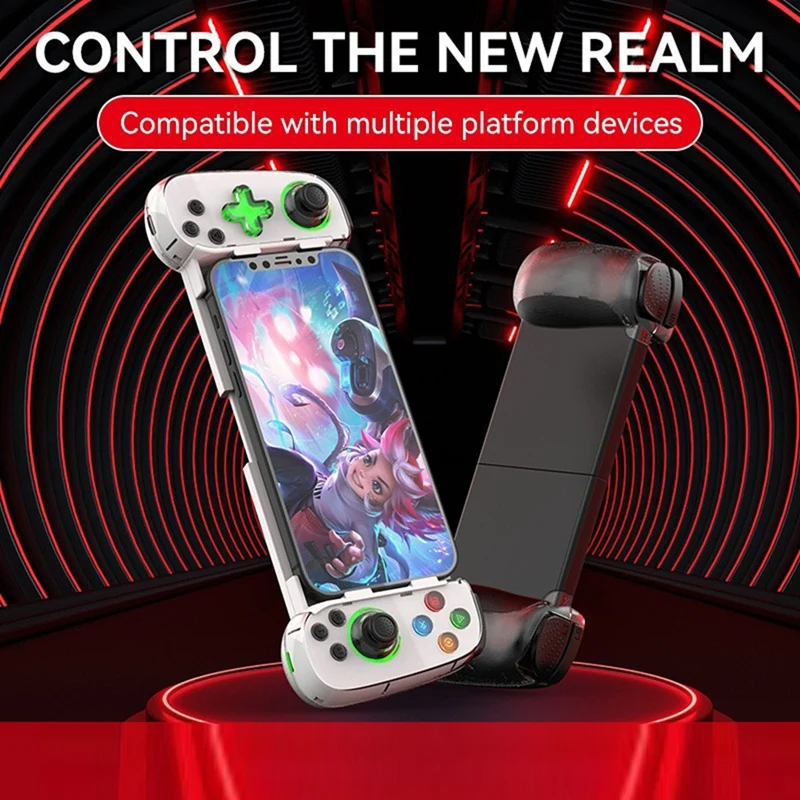 

A04R D8 Telescopic Game Controller with Turbo/6-Axis Gyro/Vibration Gamepad Bluetooth-Compatible5.2 for PS3 Switch PC B