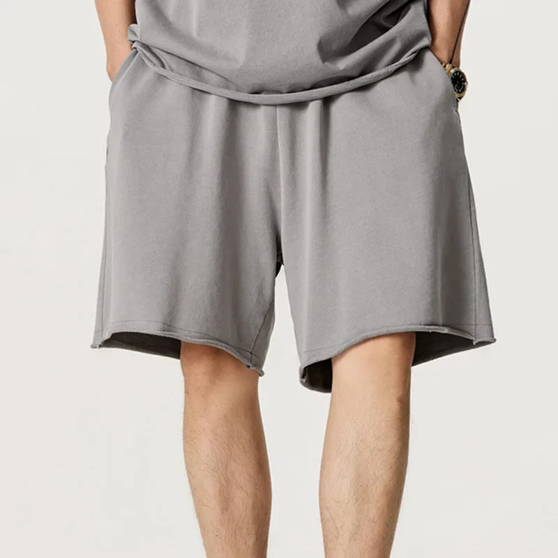 

Мужская мода, лето 2025, модные брендовые высококачественные шорты с пятью точками, повседневные однотонные шорты на шнурке для мужчин 97IH