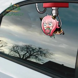 EARLFAMILY 13cm for Anya Crane Doll Car Stickers Windows Car Accessories Decal Laptop Motorcycle Anime Funny Sticker JDM VAN RV
