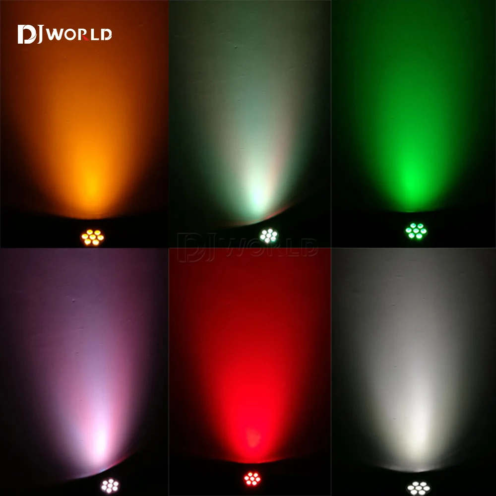 2 pièces LED 7x18W lumière principale mobile RGBWA + UV 6IN1 effet de scène professionnel 10/15DMX lumière de lavage pour Disco DJ musique fête Club de danse