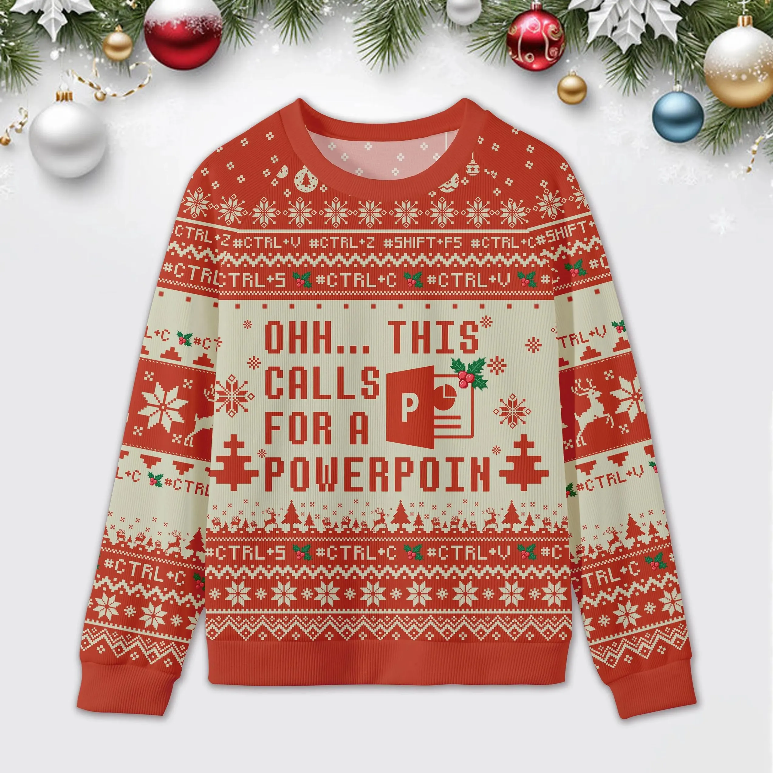 Ohh هذه المكالمات لورقة الموزعة سترة عيد الميلاد القبيحة Excel عيد الميلاد هدية عيد الميلاد محلل البيانات سترات عيد الميلاد 2026 بلوزات