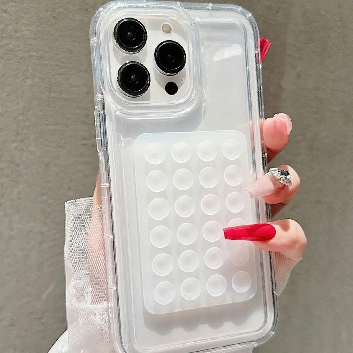 Прозрачный противоударный чехол для iPhone 17 Air, 16, 17, 15, 14 Pro Max, 11, 12, 13 Pro Max, 7, 8, XR, XS с 3D-присосками и воздушными подушками