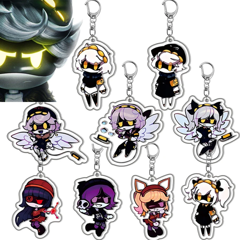 Anime Murder Drones Uzi Doorman N V J Doll Tessa Cosplay Keychain Kawaii Acrylic Keyring Key Chain Bag Accessories Ornament Prop