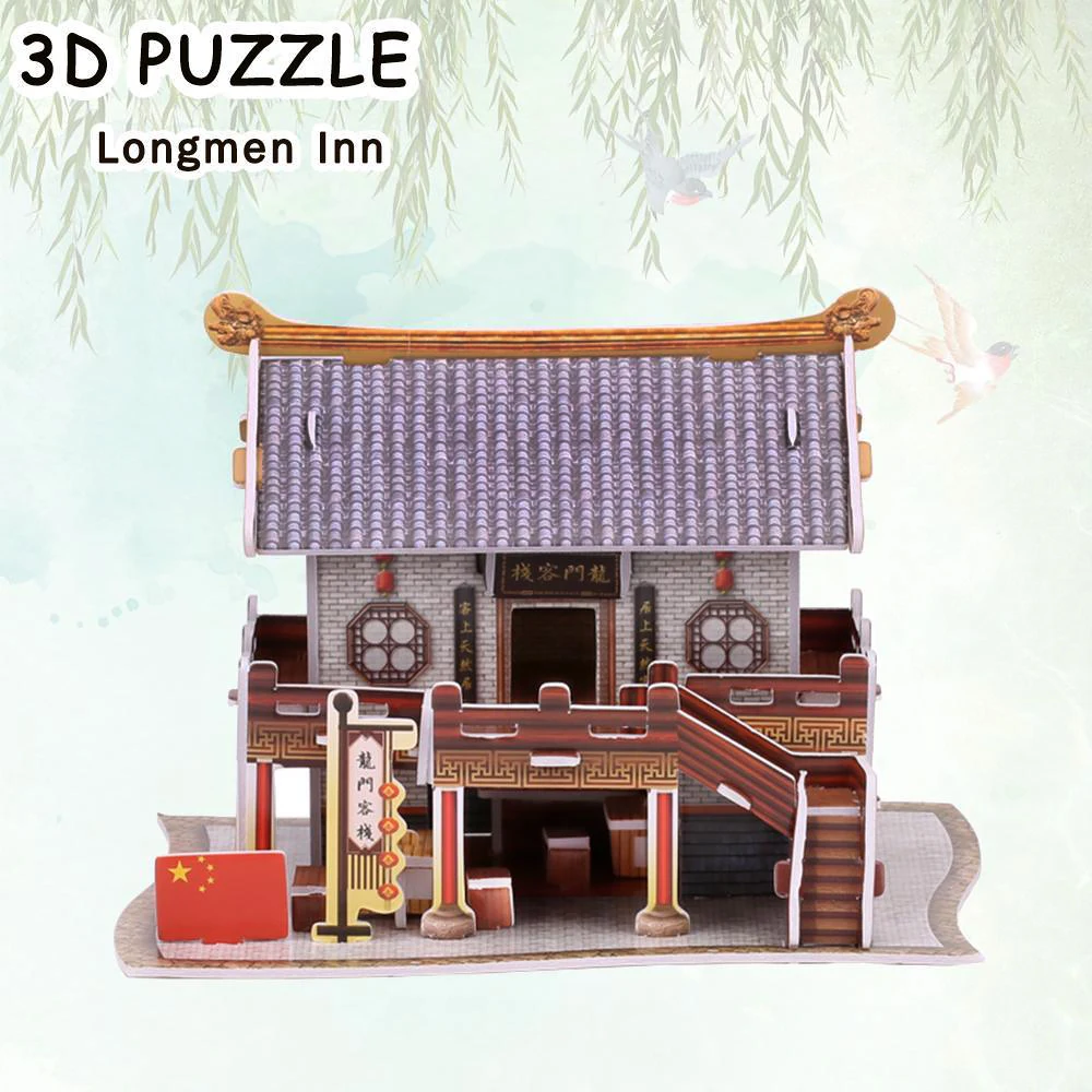 

DIY China Famous Building 3D Jigsaw Puzzle Model Kit Game Assembly Toys World Construction Educational Gift for Child Teen Adult