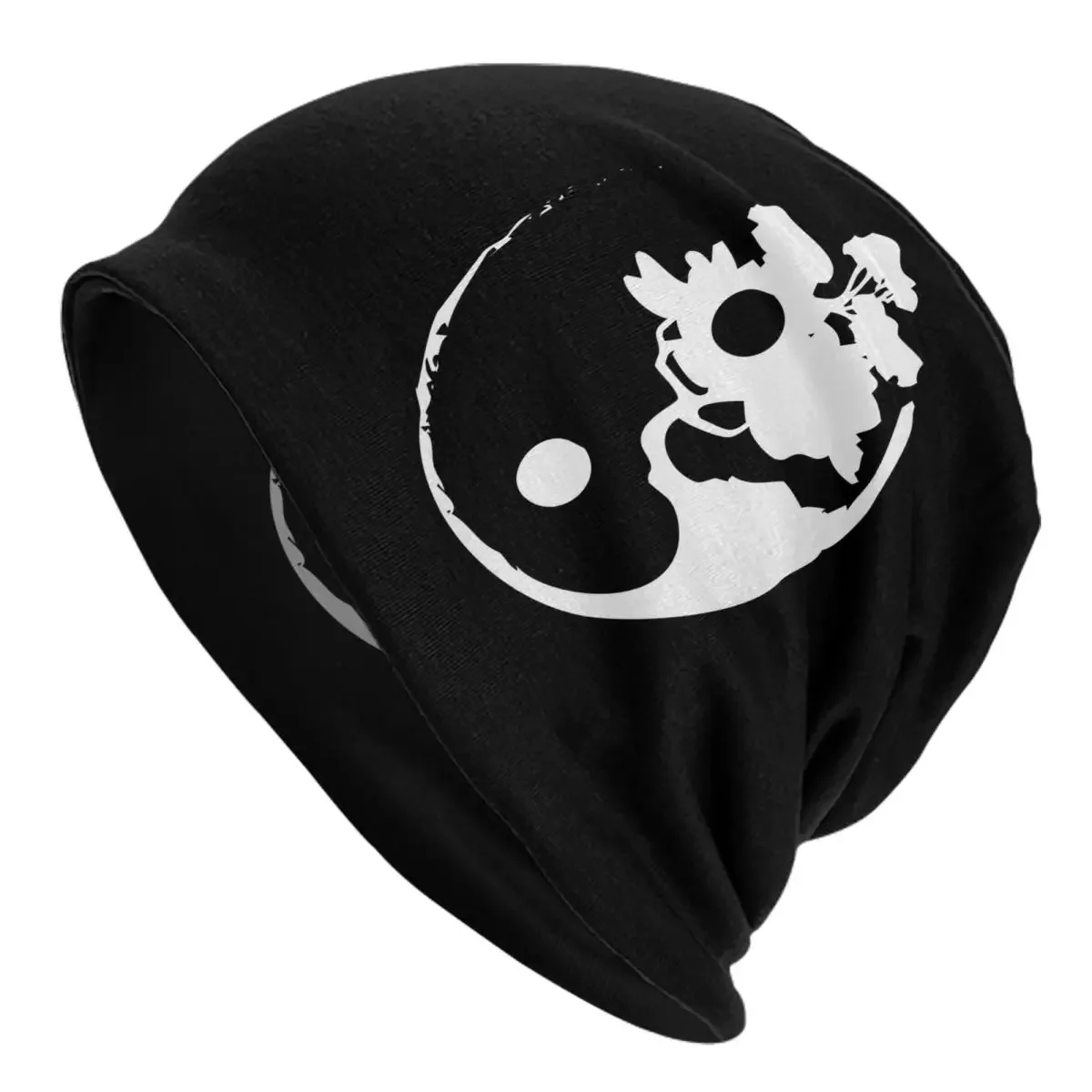 Bonsai Tree Ying Yang Japanese Zen Bonnet Hat Hip Hop Outdoor Skullies Beanies Hats Men Women Knitting Hats Warm Dual-use Cap