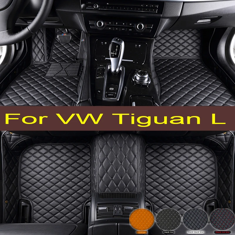 

Car Floor Mats For VW VW Tiguan L PHEV 2019 2020 2021 2022 Custom Foot Pads Automobile Carpet Cover Interior trunk mat