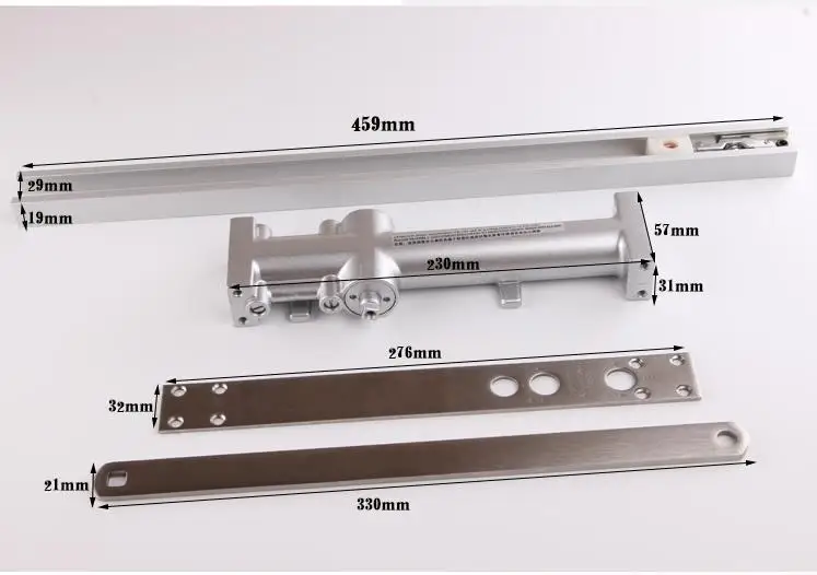 Invisible Door Square Concealed Door Closer Round Concealed  Automatic Concealed Buffer Hydraulic Hotel Wooden Door Closer
