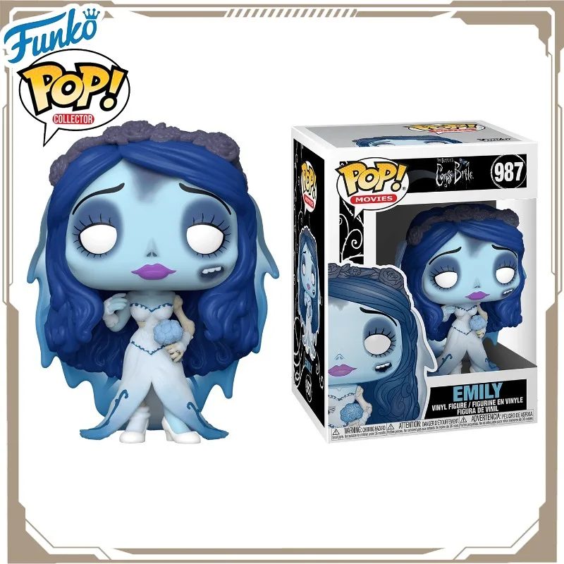 Funko POP Original Corpse Bride Anime Figure EMILY Action Figure Toys for Boys Girls Kids Gift Collectible Model Ornaments