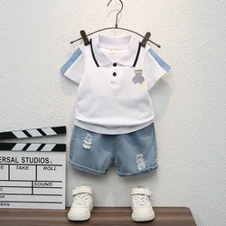 New Summer Baby Clothes For Boys Casual Cartoon T-Shirt Shorts 2Pcs/Set Toddler Costume Kids Children Outfits Infant Tracksuits