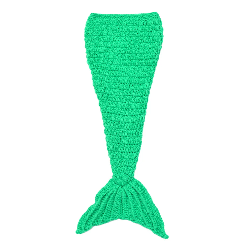 

Photography Props Knitted Mermaid Crochet Costume Handmade Woolen Photo Outfit Photo Props