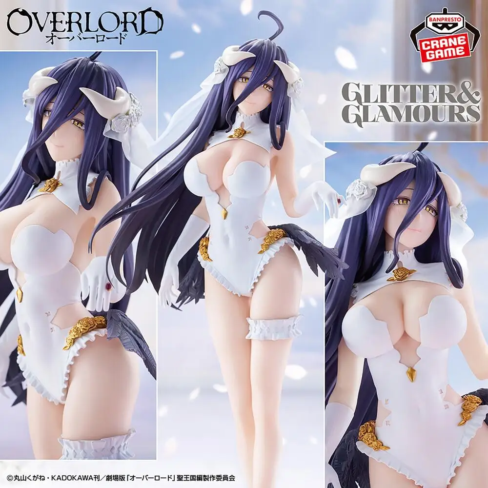 Officially Licensed BANPRESTO GLITTER&GLAMOURS Wedding Albedo Figure Anime Overlord Model Toy