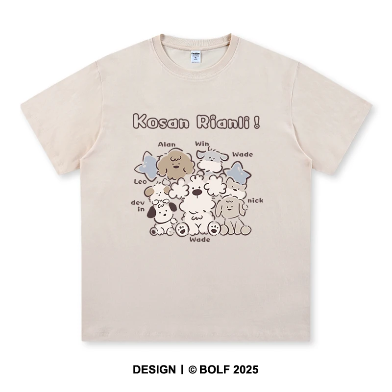 Verspielte Cartoon-Skizze, bedruckt, Unisex, für Herren und Damen, T-Shirt, T-Shirts, Tops, 100 % Baumwolle, lockere Passform, trendige Grafik, Alltagskleidung