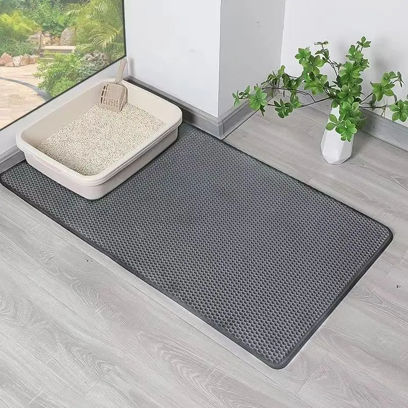 Pet Cat Litter Mat Waterproof Double Layer EVA Foldable Cat Litter Trapping Pet Carpet Bed Pads for Cats Pet Clean Supplies