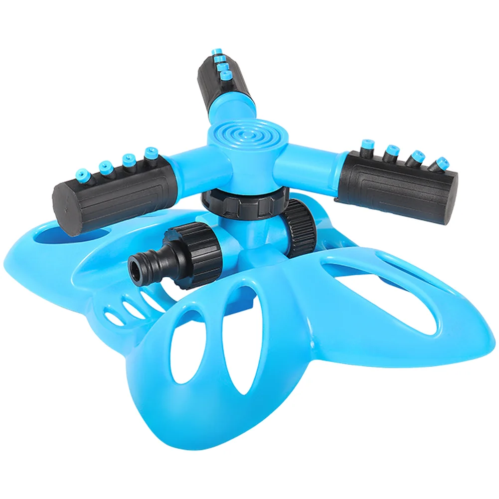 360 Degree Rotating Sprinkler for Outdoor Gardens with Butterfly Base and 4 Adjustable Nozzles for Uniform Spray
