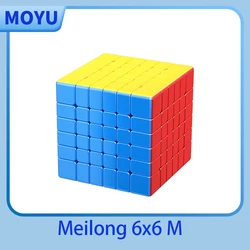 MOYU Meilong 6x6 V2 Magnetischer Magic Speed Cube Stickerless Professionelles Meilong 6M Fidget Toys Cubo Magico Puzzle