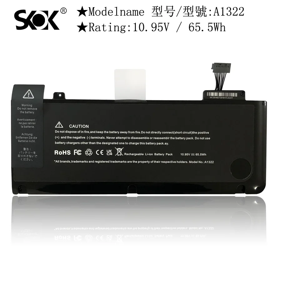 A1322 A1278 Battery Replacement Battery A1278 for MacBook Pro 13 inch [2009 2010 2011 2012 Version]