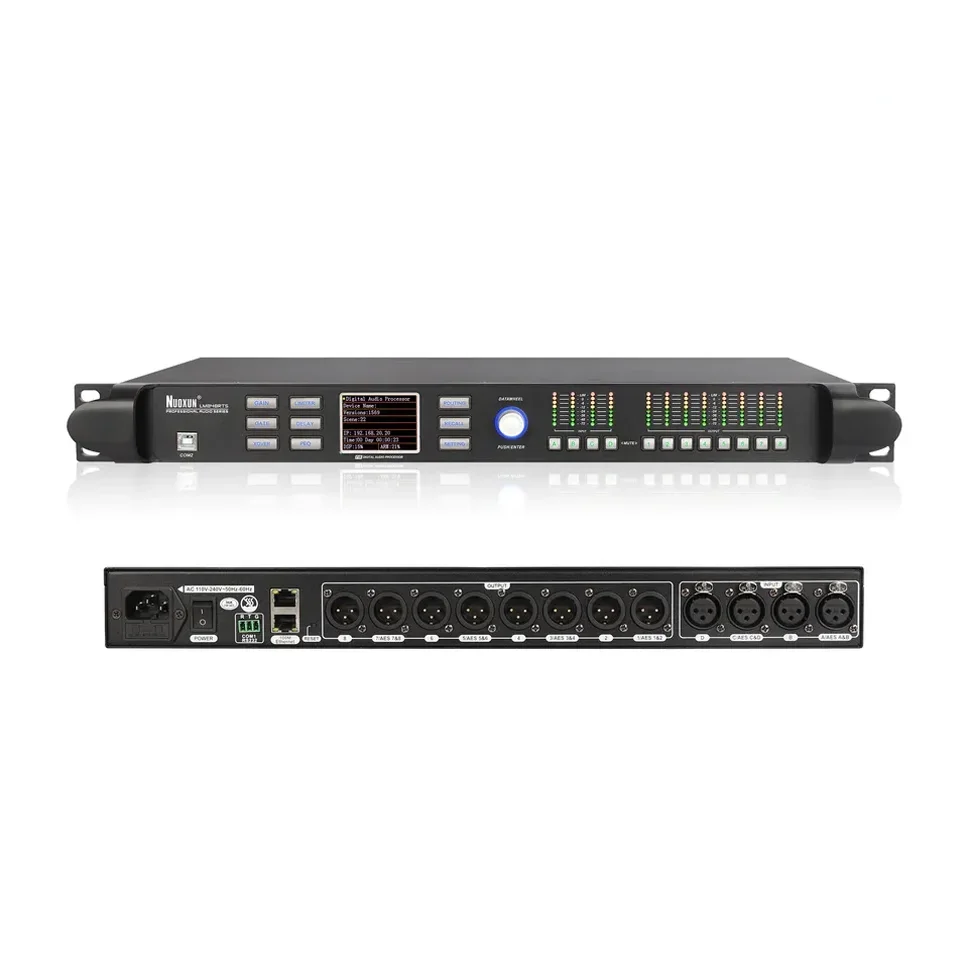 Nuoxun LM848RTS High End Audio Processors 4 In 8 Out DSP Speaker Sound System Professional Digital Smart Mixer Audio Processor