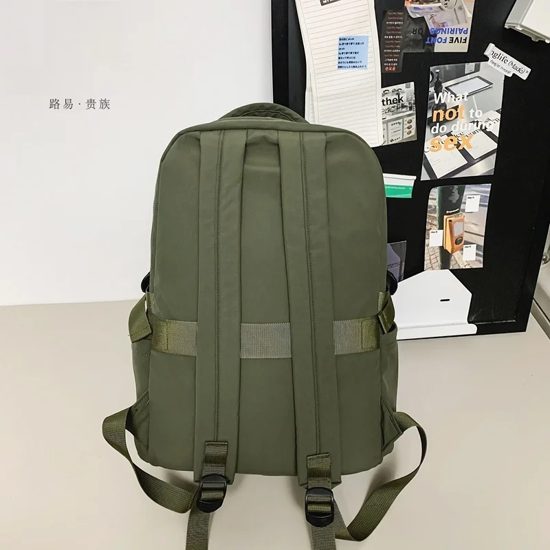 Outdoor Travel Bapa Women's Universi High School Student Commuter Simple Bookbag 2025 New Model Ox Cloth Waterproof