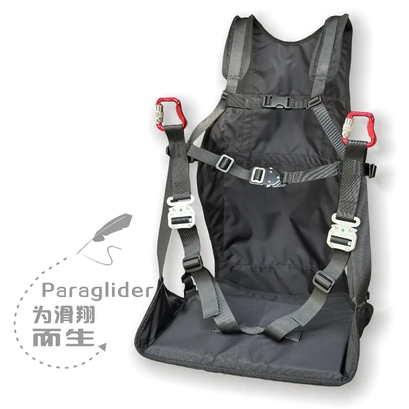 Paragliding Paramotor Training Harness Ultra Light Breathable Simple Seat Bag For Ground Handling Practice Flight Equipment