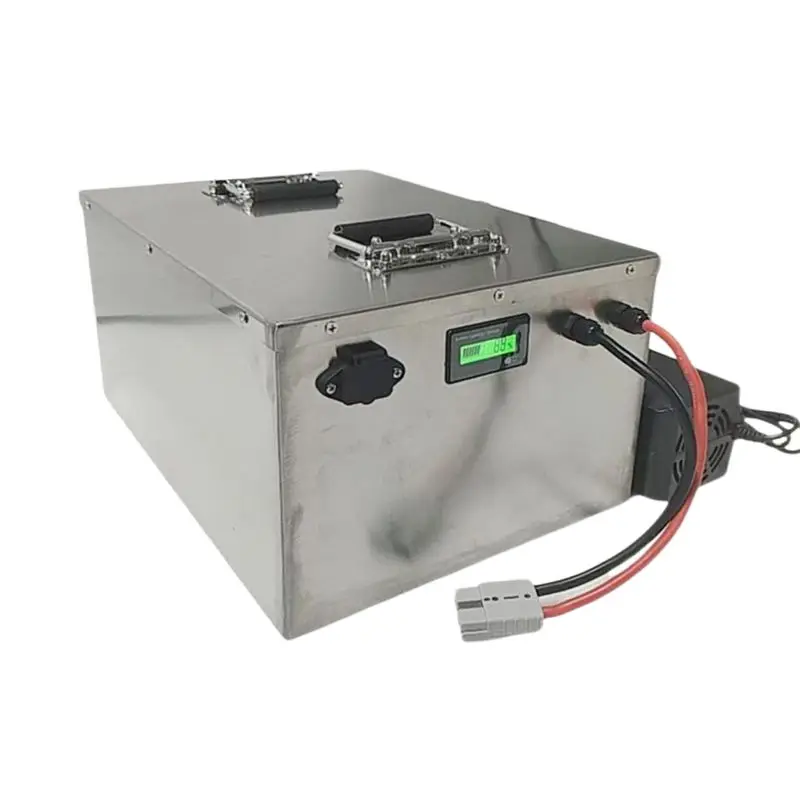 Paket Baterai LiFePO4 60V 50Ah 100Ah untuk Solar Golf Cart RV Penyimpanan Kapal - Lithium Iron Phosphate dengan BMS Bluetooth Terintegrasi