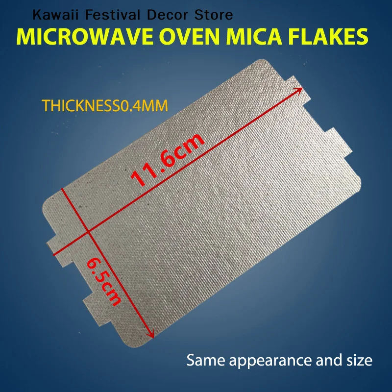【K】5PCS Microwave Oven Mica Plate Sheet 116*64 MM Replacement Part For Midea N05 20 Accessory For Using In Home Appliances