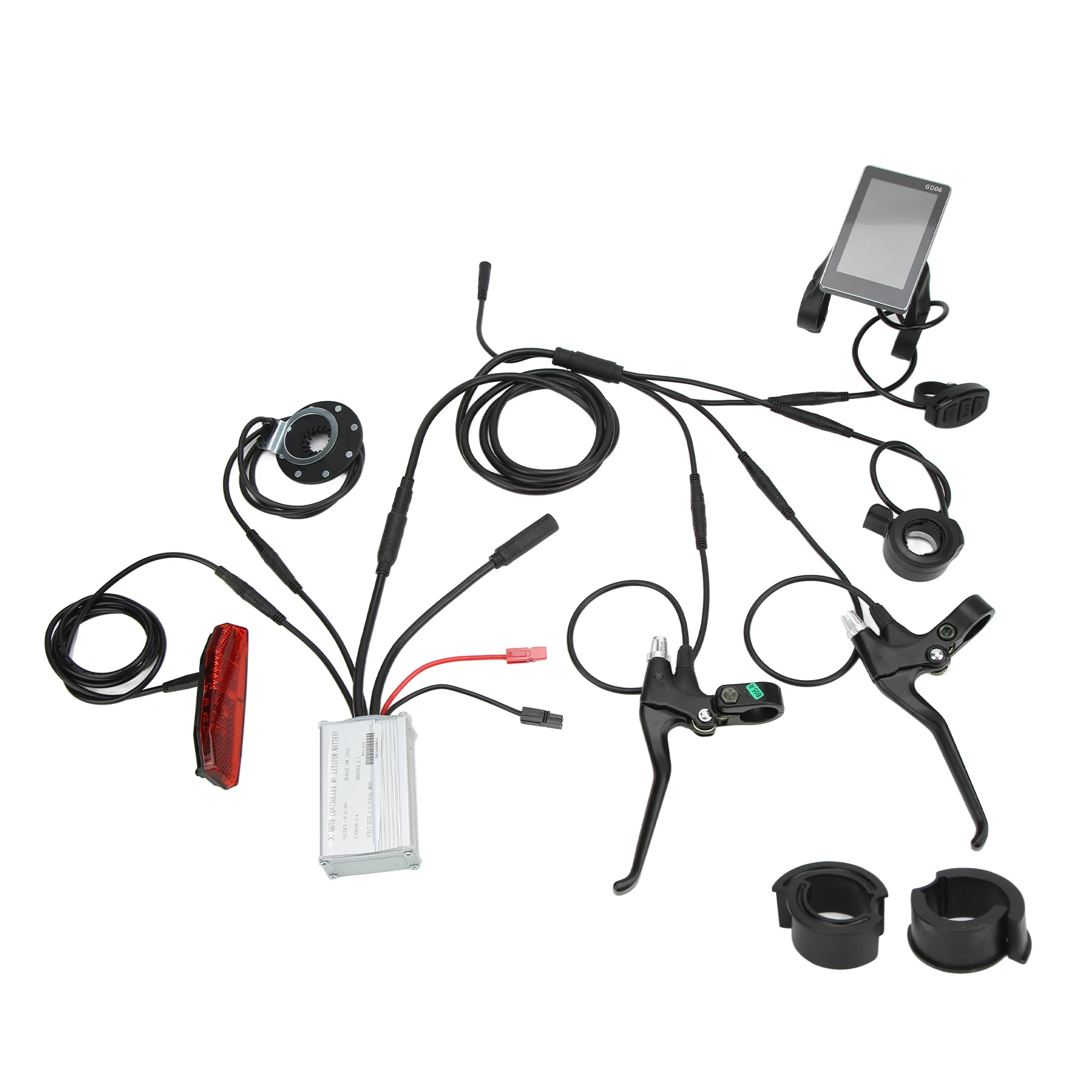Fiets Motor Controller Stabiele Fiets Borstelloze Controller Kit Helder Handig met GD06 Paneel voor 36 V/48 V 250 W Motor
